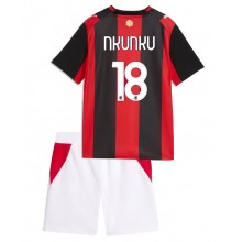 AC Milan Christopher Nkunku #18 Hjemmebanetrøje Børn 2026-27 Kortærmet (+ Korte bukser)